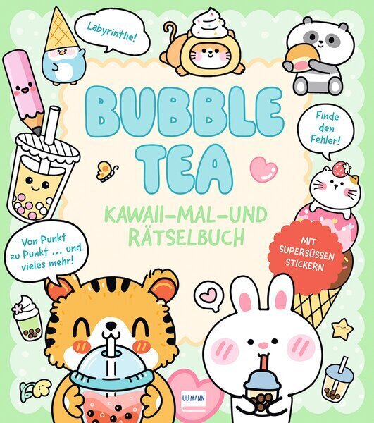 Bubble Tea | Kawaii - Mal-und Rätselbuch (Bruce Em)