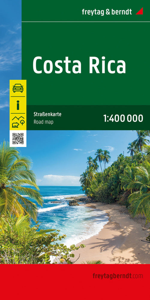 Costa Rica, Straßenkarte, 1:400.000, freytag & berndt (Freytag & Berndt)