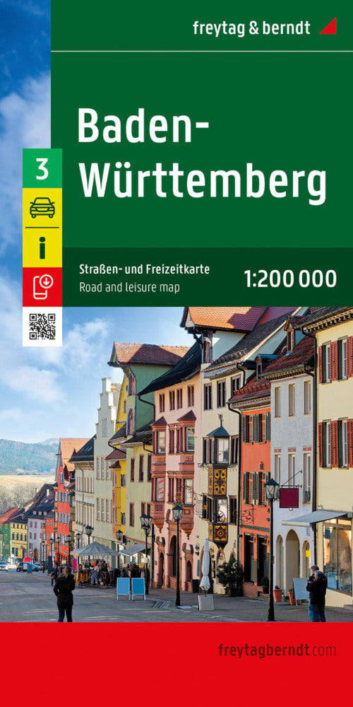 Baden-Württemberg, Straßen- und Freizeitkarte 1:200.000, freytag & berndt (Freytag & Berndt)