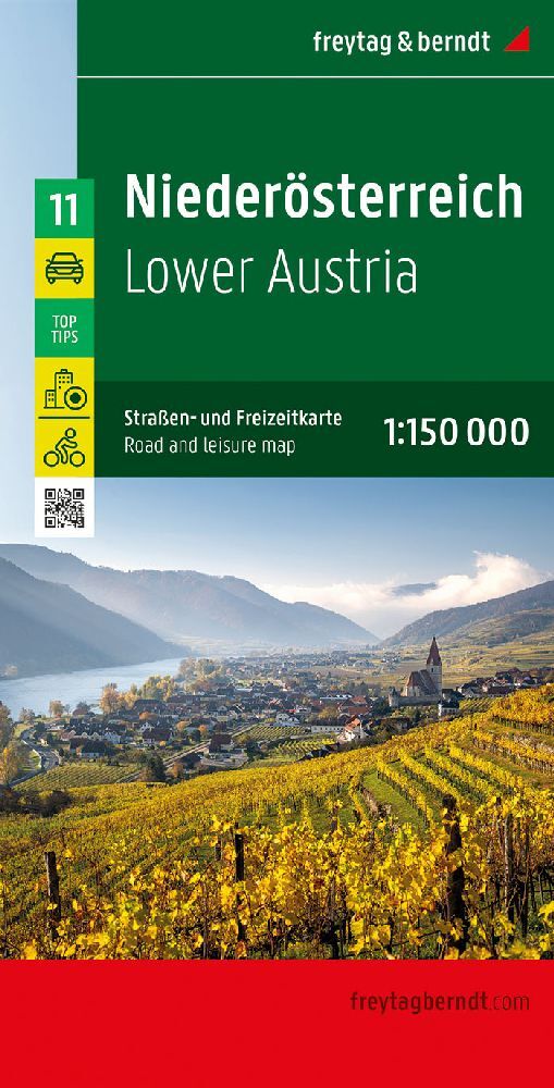 Niederösterreich, Straßen- und Freizeitkarte 1:150.000, freytag & berndt (Freytag & Berndt)