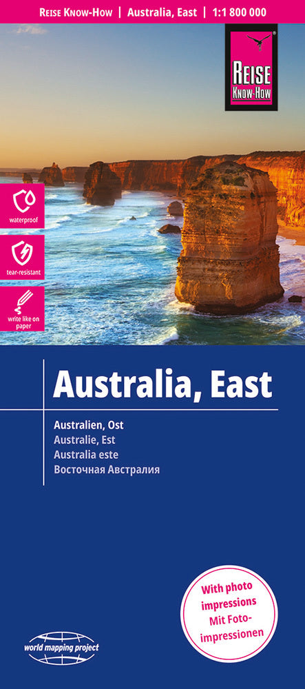 Reise Know-How Landkarte Australien, Ost / Australia, East (1:1.800.000) (Reise Know-How Verlag Peter Rump Gmbh)