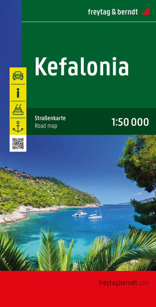 Kefalonia, Straßenkarte 1:50.000, freytag & berndt (Freytag-Berndt Und Artaria Kg)