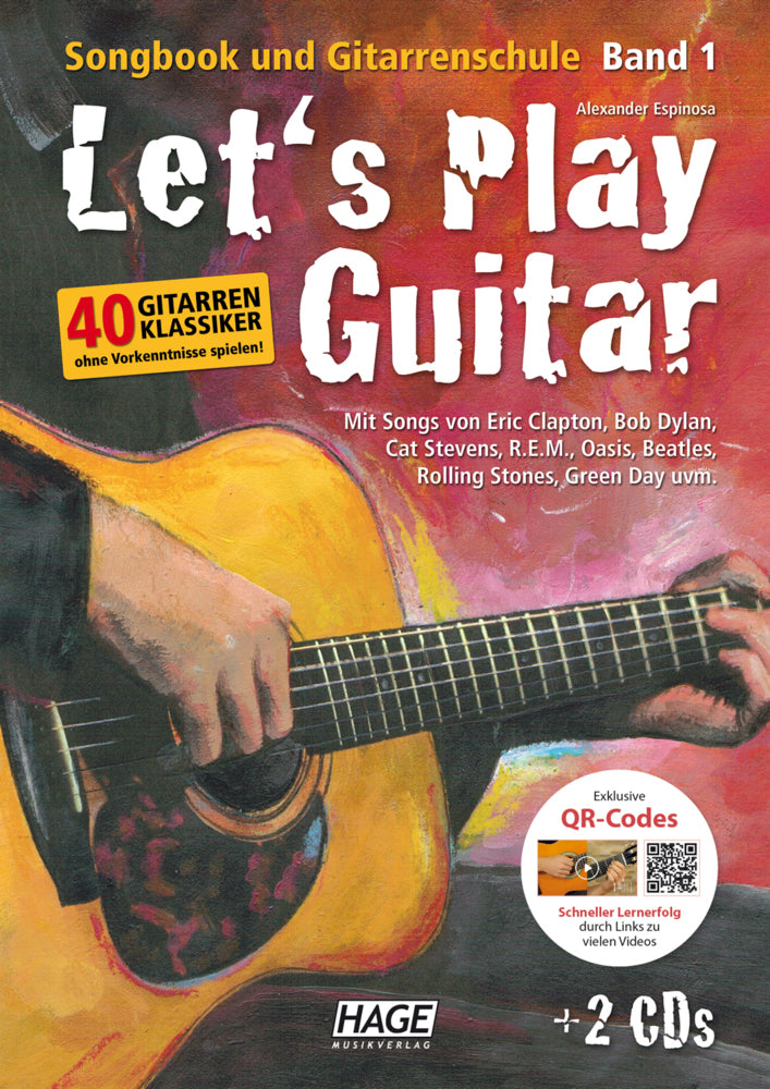 Let's Play Guitar - Band 1 mit 2 CDs und QR-Codes (Alexander Espinosa)