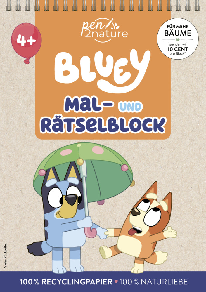 Bluey Mal- und Rätselblock (Pen2Nature)
