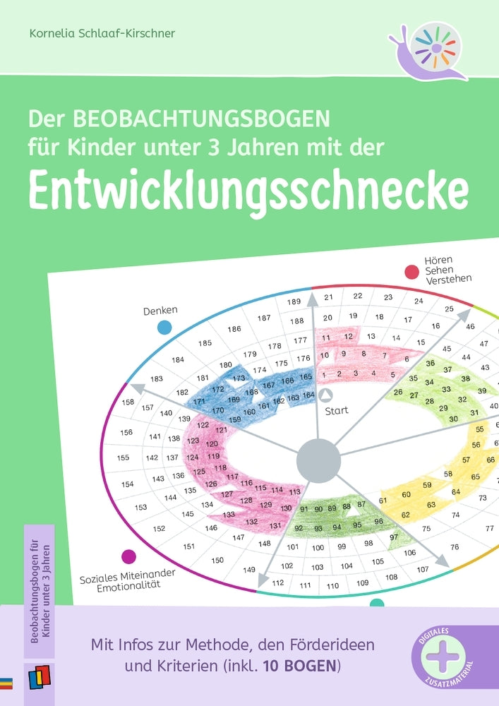 Der Beobachtungsbogen für Kinder unter 3 Jahren mit der Entwicklungsschnecke (Kornelia Schlaaf-Kirschner)