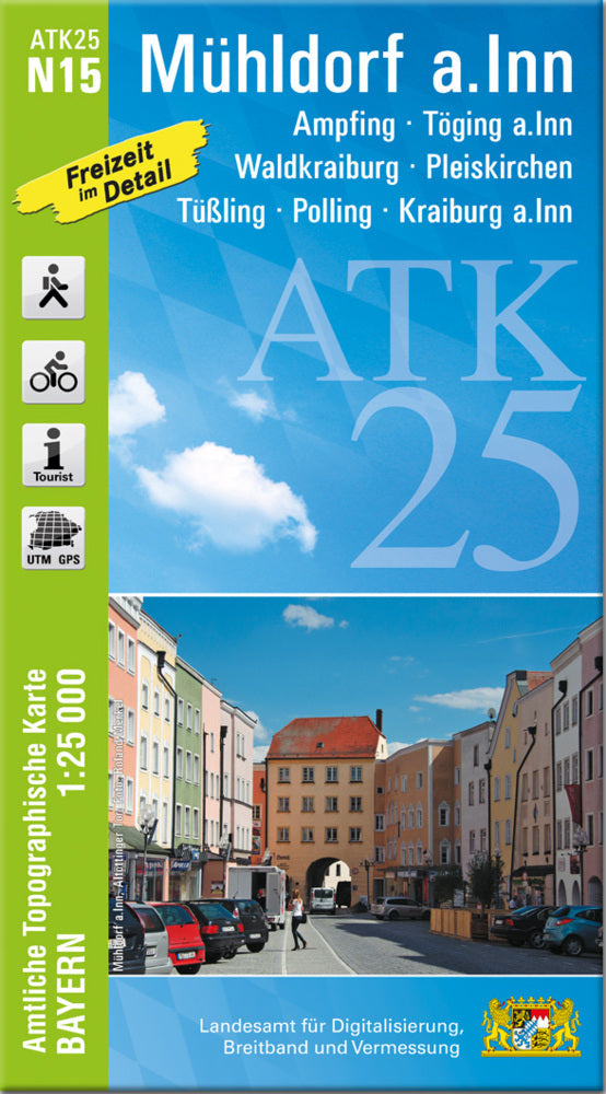 ATK25-N15 Mühldorf a.Inn (Amtliche Topographische Karte 1:25000) (Breitband Und Vermessung, Bayern Landesamt Für Digitalisierung)