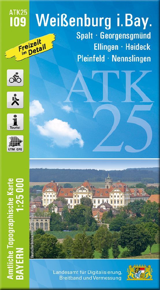 ATK25-I09 Weißenburg i.Bay. (Amtliche Topographische Karte 1:25000) (Breitband Und Vermessung, Bayern Landesamt Für Digitalisierung)