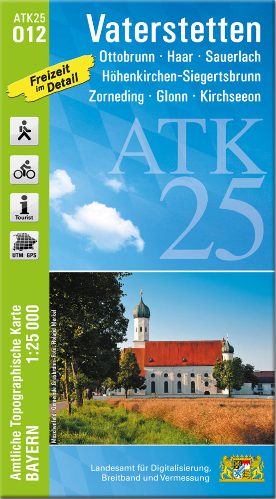 ATK25-O12 Vaterstetten (Amtliche Topographische Karte 1:25000) (Breitband Und Vermessung, Bayern Landesamt Für Digitalisierung)
