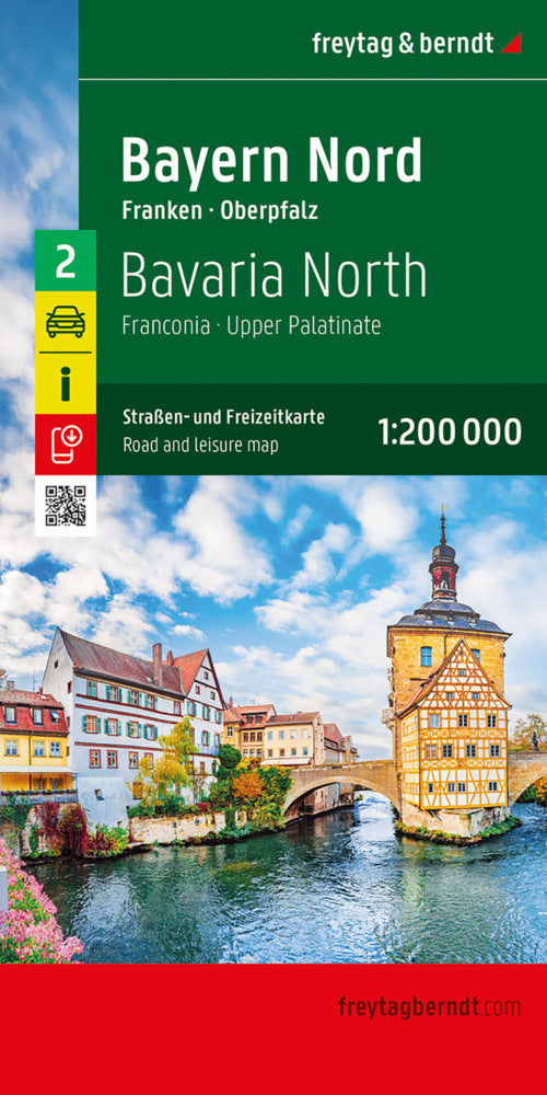 Bayern Nord, Straßen- und Freizeitkarte 1:200.000, freytag & berndt (Freytag & Berndt)