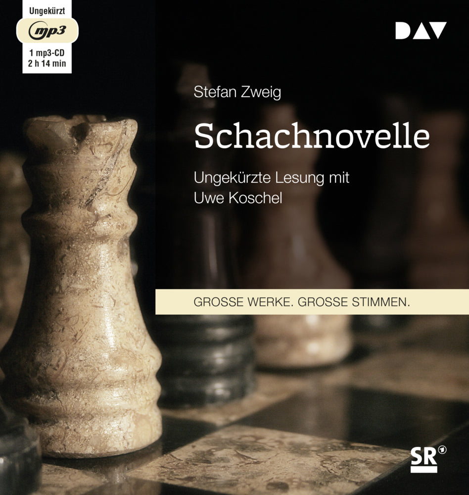 Schachnovelle, 1 Audio-CD, 1 MP3 (Stefan Zweig)