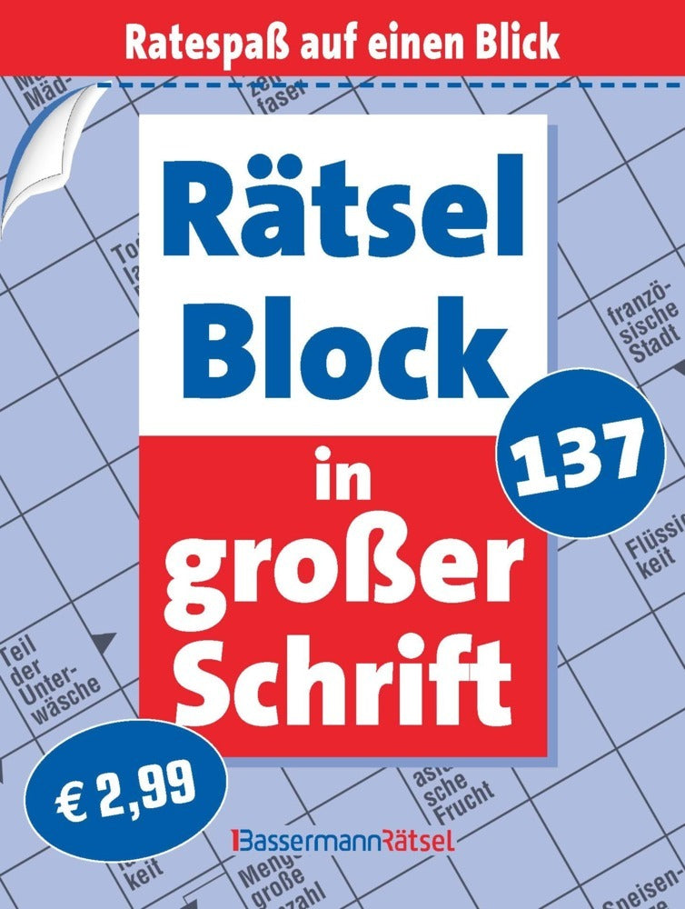 Rätselblock in großer Schrift 137 (Eberhard Krüger)