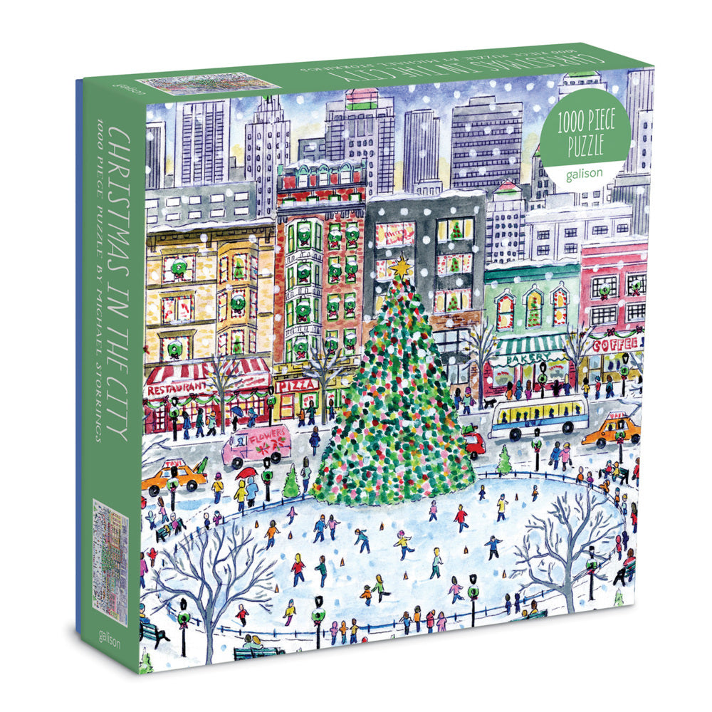 Michael Storrings Christmas in the City 1000 Piece Puzzle (Galison)