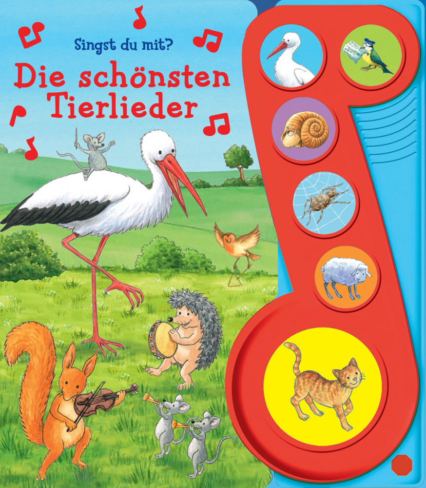 Die schönsten Tierlieder - Liederbuch mit Sound - Pappbilderbuch mit 6 Melodien (Phoenix International Publications Germany Gmbh)