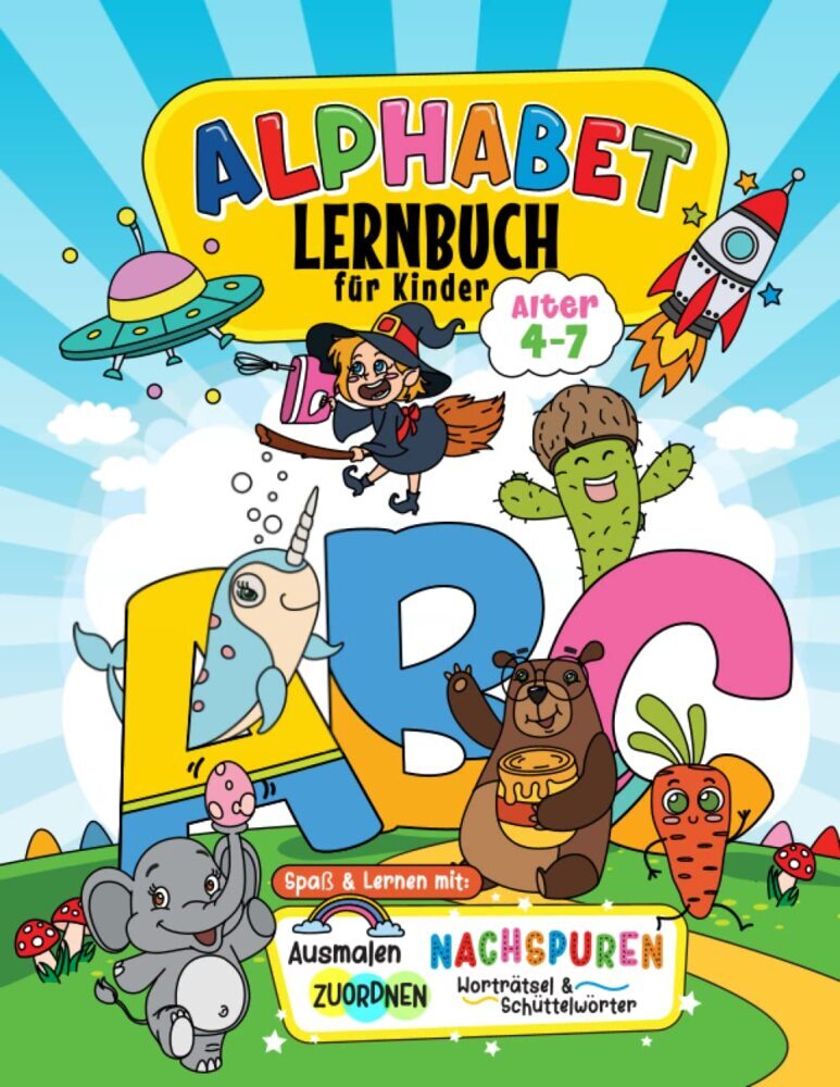 Alphabet-Lernbuch für Kinder von 4-7 Jahren (Topulo-Verlag)