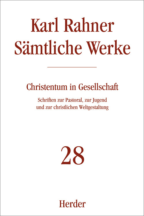 Karl Rahner Sämtliche Werke (Karl Sj Rahner)