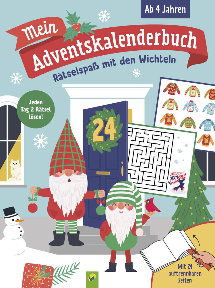 Mein Adventskalenderbuch Rätselspaß mit den Wichteln (Schwager & Steinlein Verlag)