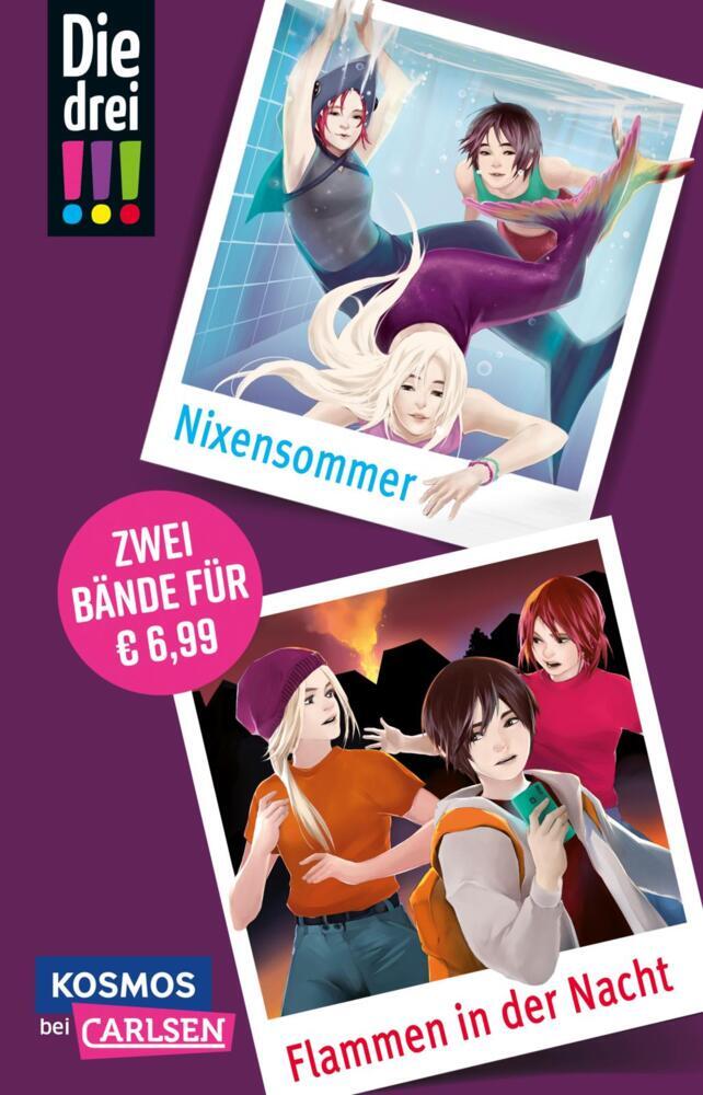 Die drei !!!: Doppelband - Enthält die Bände: Nixensommer / Flammen in der Nacht (Mira Sol)