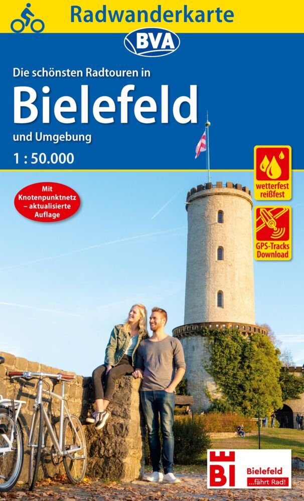 Radwanderkarte BVA Radwandern in Bielefeld und Umgebung 1:50.000, reiß- und wetterfest, GPS-Tracks Download (Bva Bikemedia Gmbh)