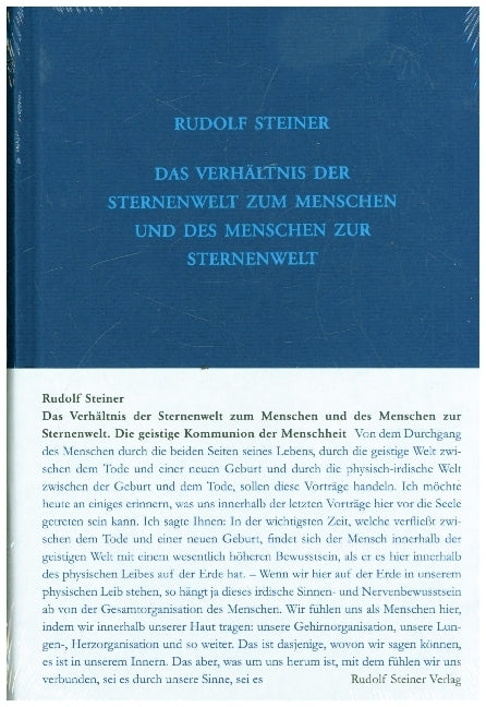 Das Verhältnis der Sternenwelt zum Menschen und des Menschen zur Sternenwelt (Rudolf Steiner)