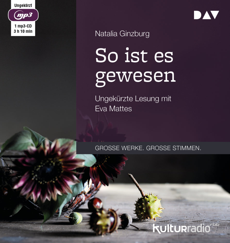 So ist es gewesen, 1 Audio-CD, 1 MP3 (Natalia Ginzburg)