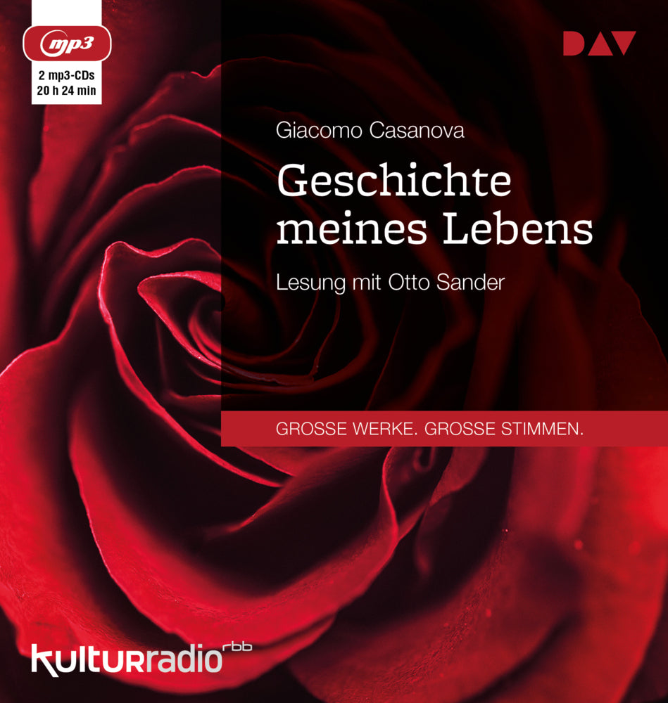 Geschichte meines Lebens, 2 Audio-CD, 2 MP3 (Giacomo Casanova)