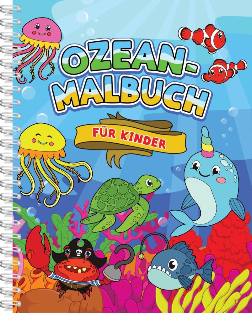 Ozean-Malbuch für Kinder ab 4 Jahren (Topulo-Verlag)