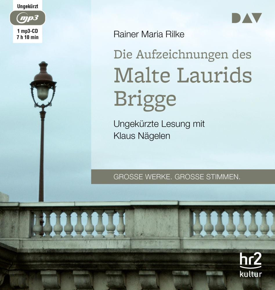 Die Aufzeichnungen des Malte Laurids Brigge, 1 Audio-CD, 1 MP3 (Rainer Maria Rilke)