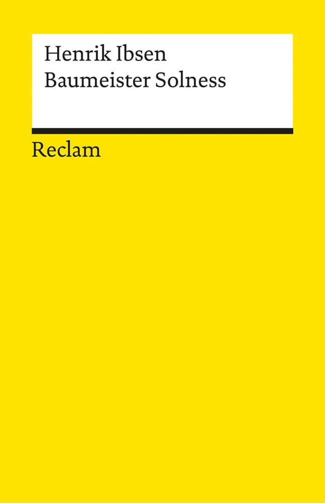 Baumeister Solness. Schauspiel in drei Akten (Henrik Ibsen)