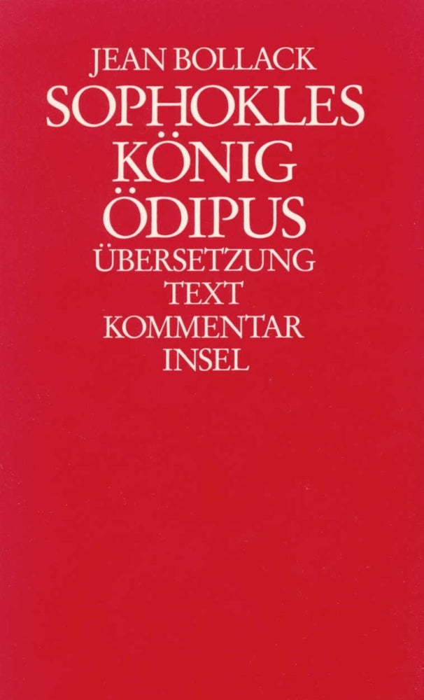 Sophokles, König Ödipus, 2 Bde. (Jean Bollack)