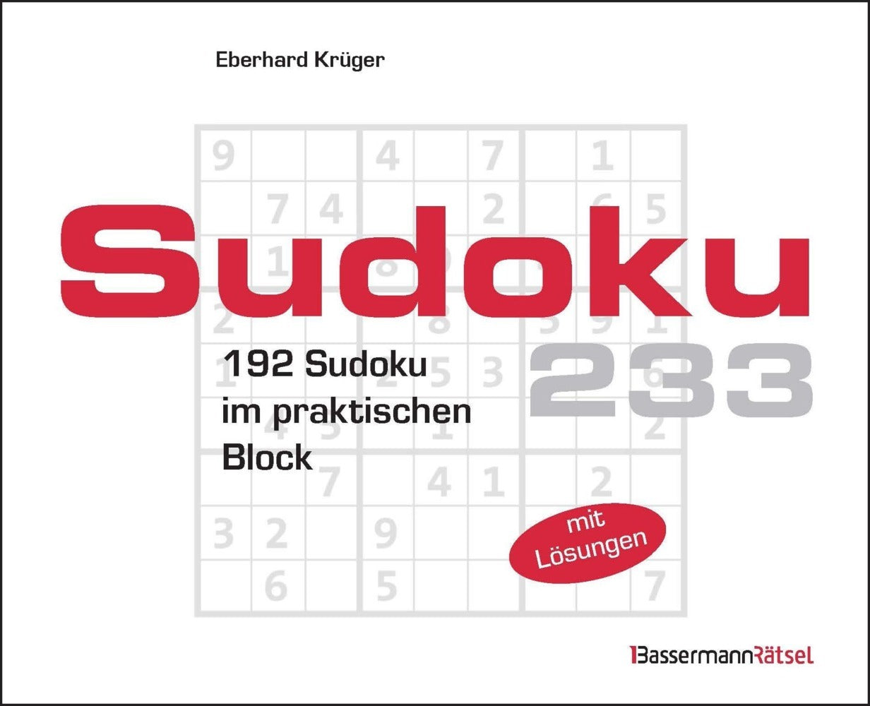 Sudokublock 233 (Eberhard Krüger)