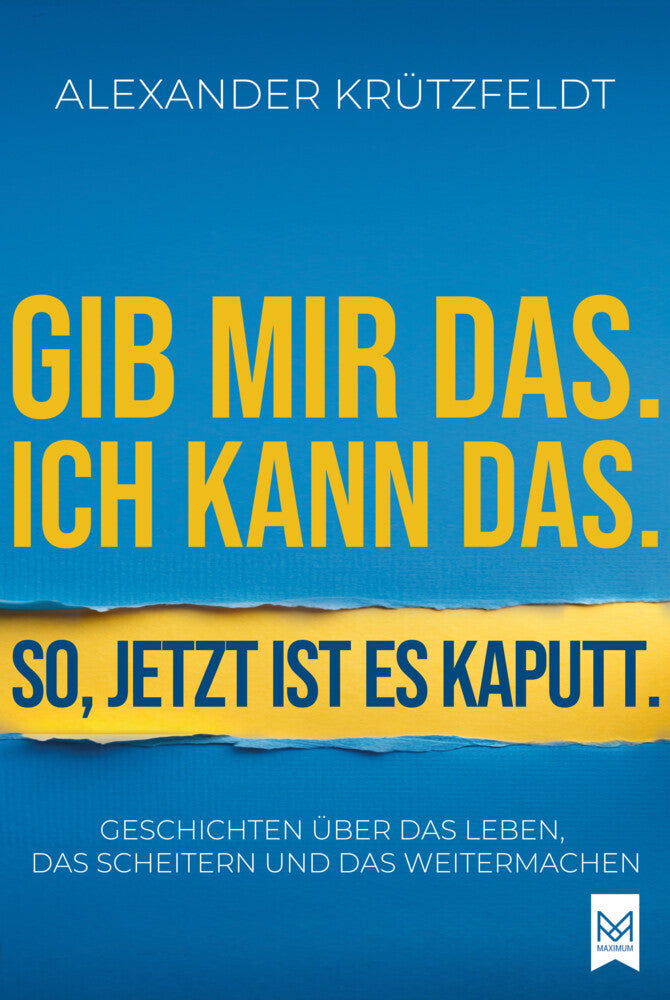 Gib mir das. Ich kann das. So, jetzt ist es kaputt. (Alexander Krützfeldt)