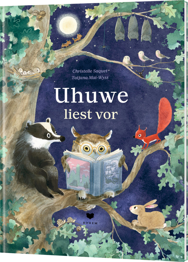 Uhuwe liest vor (Christelle Saquet)
