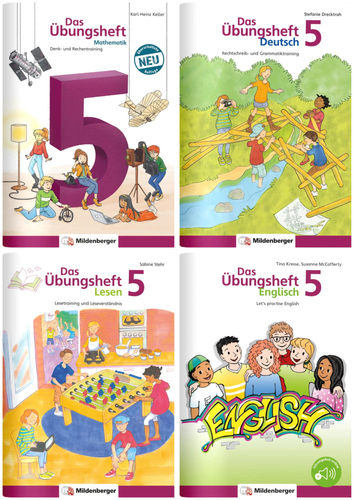 Sicher ins 6. Schuljahr - Paket: Rechnen - Schreiben - Lesen - Grammatik - Englisch · Klasse 5 (Sabine Stehr)