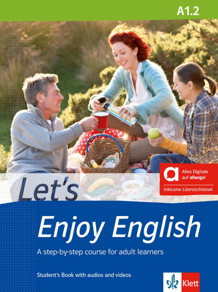 Let's Enjoy English A1.2 - Hybrid Edition allango, m. 1 Beilage, 1