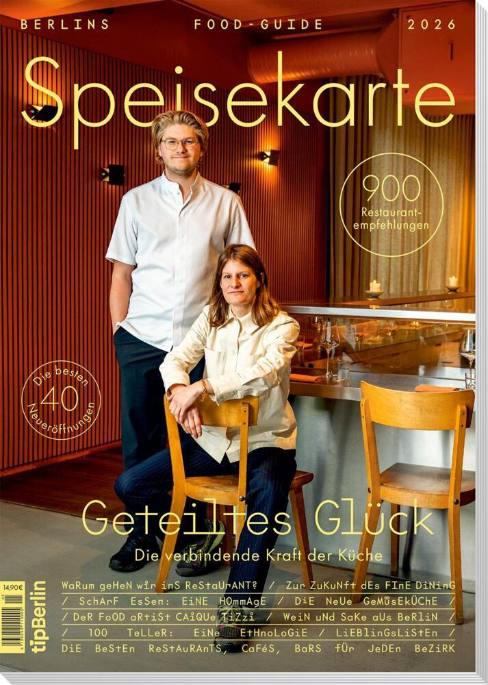 tipBerlin Speisekarte 2026 (Tip Berlin Media Group Gmbh)