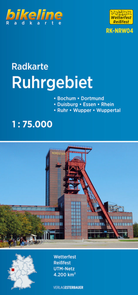 Bikeline Radkarte Ruhrgebiet (Esterbauer Verlag)