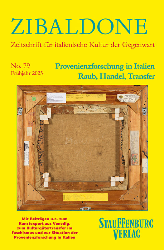 Provenienzforschung in Italien. Raub, Handel, Transfer (Jonas Hock)