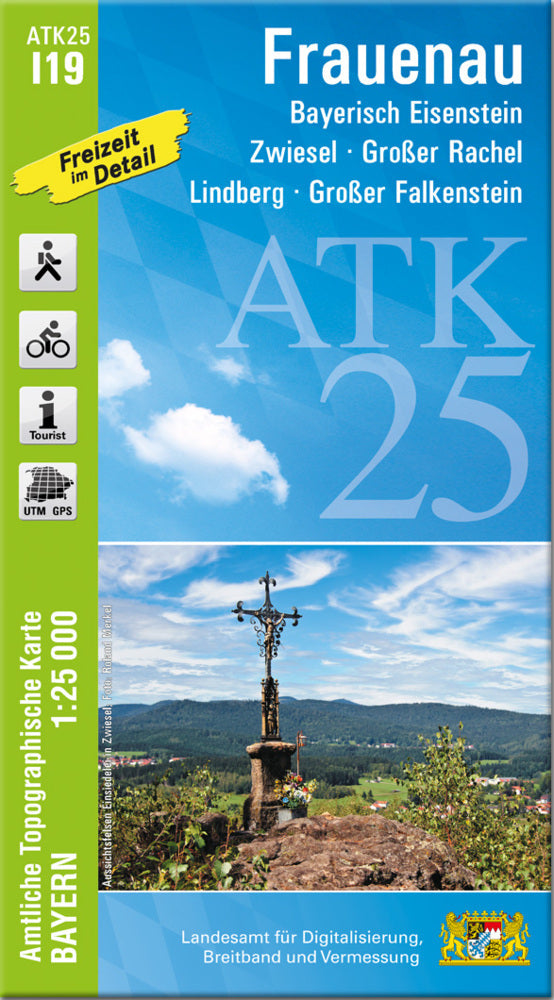 ATK25-I19 Frauenau (Amtliche Topographische Karte 1:25000) (Breitband Und Vermessung, Bayern Landesamt Für Digitalisierung)