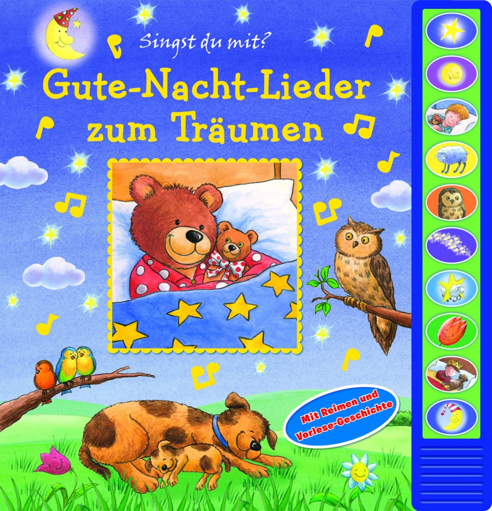 Gute-Nacht-Lieder zum Träumen - Pappbilderbuch zum Vorlesen - Liederbuch mit 10 Melodien (Phoenix International Publications Germany Gmbh)