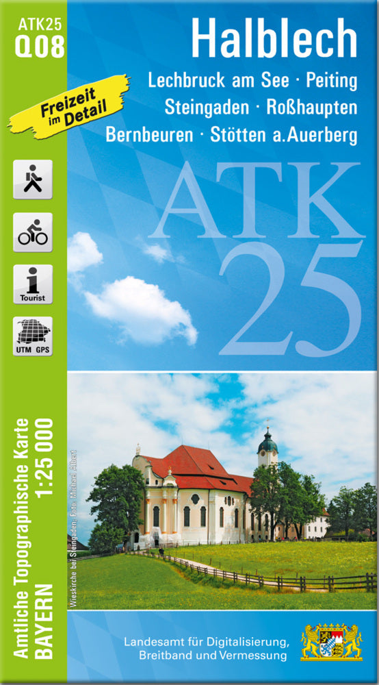 ATK25-Q08 Halblech (Amtliche Topographische Karte 1:25000) (Breitband Und Vermessung, Bayern Landesamt Für Digitalisierung)