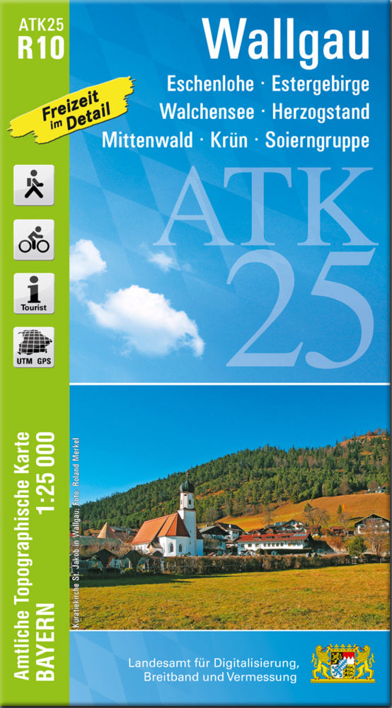 ATK25-R10 Wallgau (Amtliche Topographische Karte 1:25000) (Breitband Und Vermessung, Bayern Landesamt Für Digitalisierung)