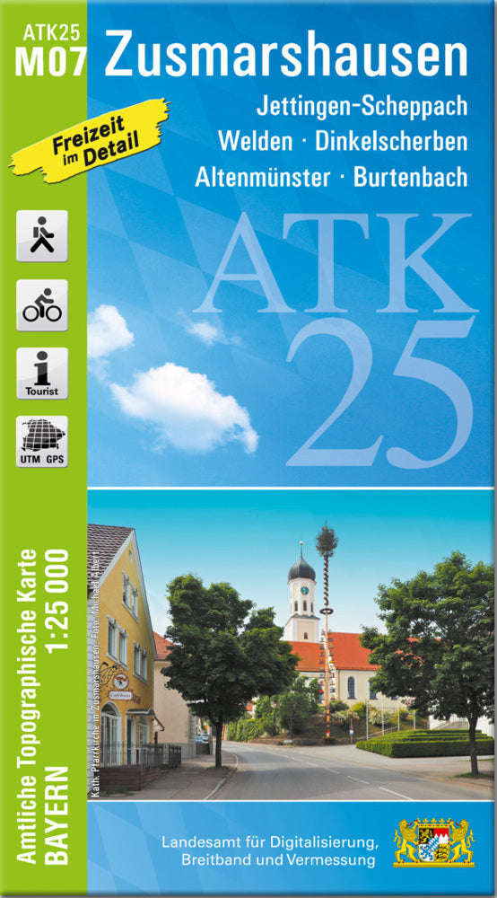 ATK25-M07 Zusmarshausen (Amtliche Topographische Karte 1:25000) (Breitband Und Vermessung, Bayern Landesamt Für Digitalisierung)