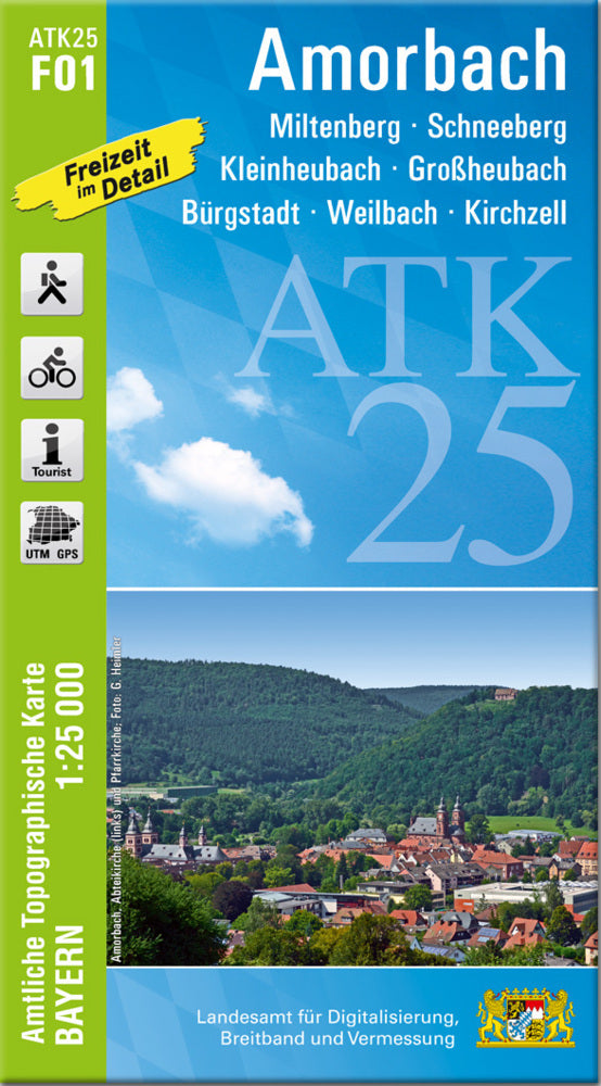 ATK25-F01 Amorbach (Amtliche Topographische Karte 1:25000) (Breitband Und Vermessung, Bayern Landesamt Für Digitalisierung)