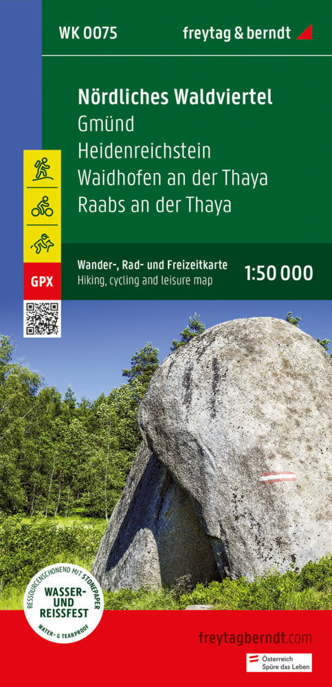 Nördliches Waldviertel, Wander-, Rad- und Freizeitkarte 1:50.000, freytag & berndt, WK 0075 (Freytag & Berndt)