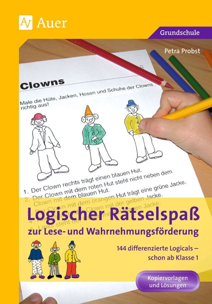 Logischer Rätselspaß zur Lese- und Wahrnehmungsförderung (Petra Probst)
