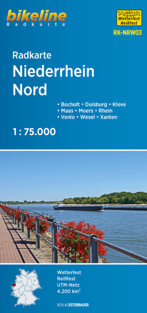 Bikeline Radkarte Niederrhein Nord