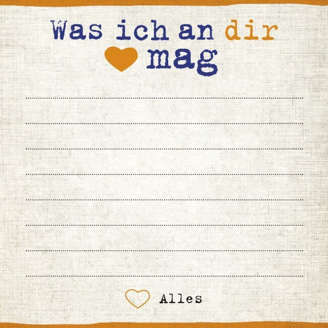 Was ich an dir mag - Klebezettel (Alexandra Reinwarth)