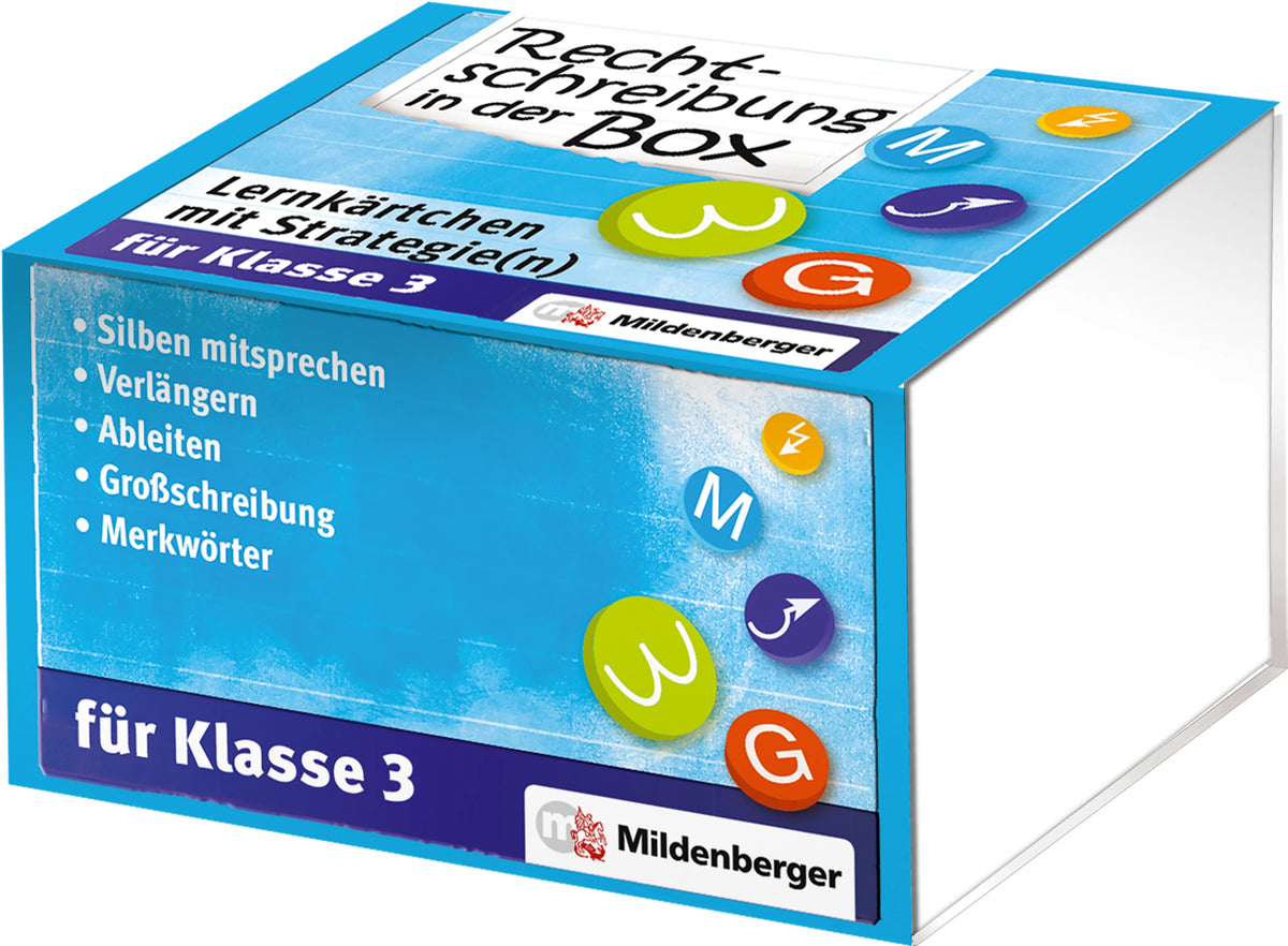 Rechtschreibung in der Box - Lernkärtchen mit Strategie(n) Klasse 3 (Rainer Iwansky)