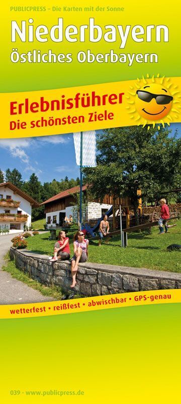 Publicpress Erlebnisführer Niederbayern, Östliches Oberbayern 1:170.000
