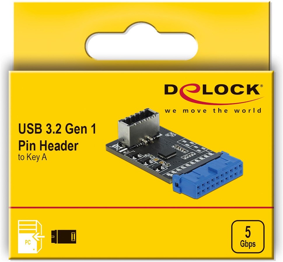 Delock USB 3.1 Adapter USB3.2 Gen1 Pfostenbuchse - USB Key-A